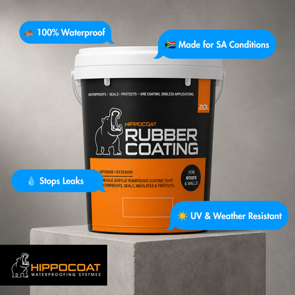 HIPPOCOAT Rubber Coating 20L | Professional Roof & Wall Waterproofing